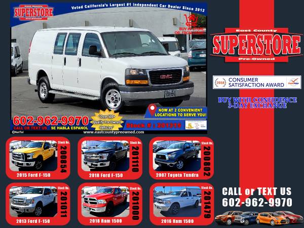 2018 GMC SAVANA 2500 WORK VAN-EZ FINANCING-LOW DOWN! - cars & trucks... for sale in EL CAJON, AZ – photo 24