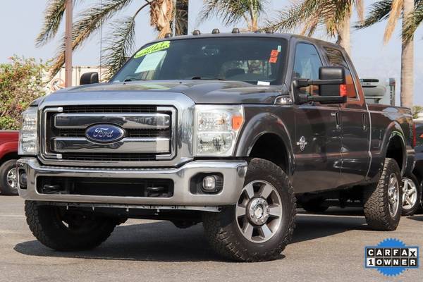 2013 Ford F-250 Diesel Lariat Crew Cab 4x4 Pickup Truck #32700 -... for sale in Fontana, CA – photo 3