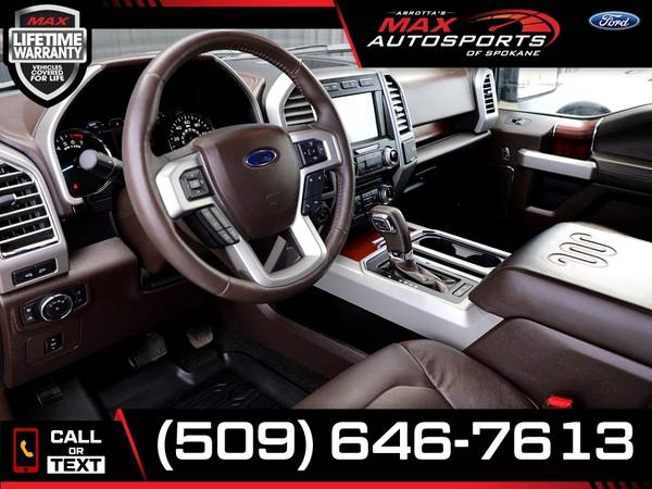 $667/mo - 2017 Ford F-150 KING RANCH ECOBOOST 4X4 - LIFETIME... for sale in Spokane, WA – photo 2