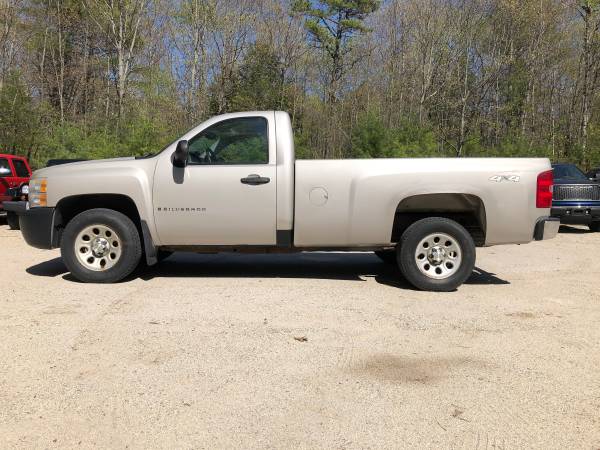 2007 Chevy Silverado Regular Cab, Full 8Ft Long Bed, V8 4x4, Solid!!... for sale in New Gloucester, ME – photo 2