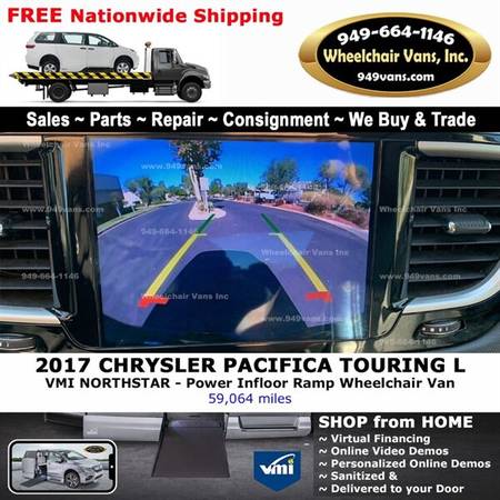 2017 Chrysler Pacifica Touring Plus Wheelchair Van VMI Northstar - -... for sale in LAGUNA HILLS, UT – photo 14