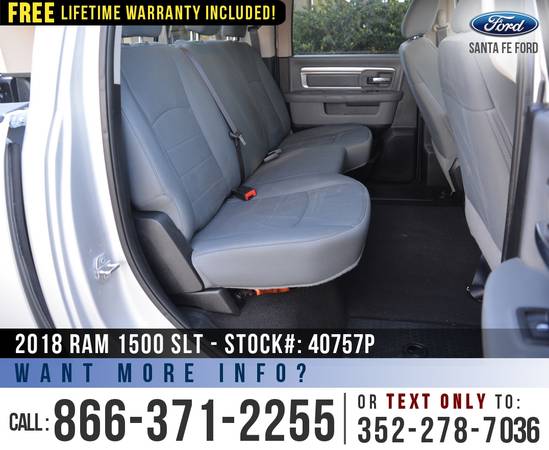 2018 RAM 1500 SLT 4WD SIRIUS Radio - Bluetooth - Camera for sale in Alachua, GA – photo 18
