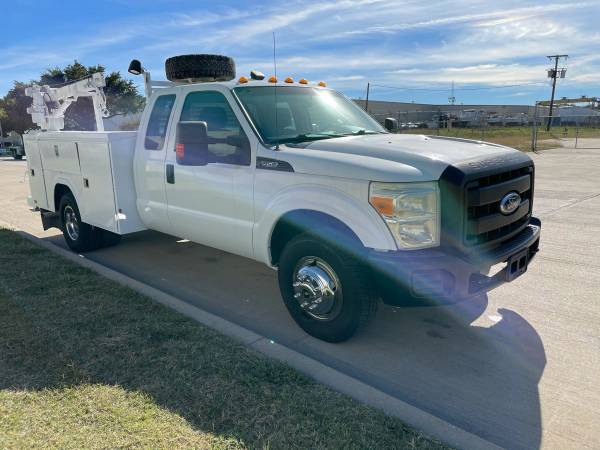 2011 Ford F-350 Extended Cab Dually Utility Bed with Auto Crane -... for sale in Mansfield, TX – photo 4