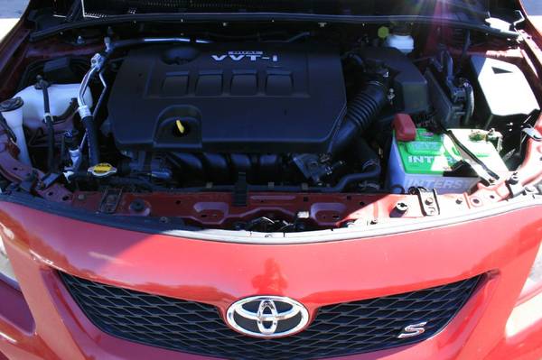 2009 TOYOTA COROLLA "S" 5SPD MANUAL-BEAUTIFUL BARCELONA RED! for sale in Barre, VT – photo 12