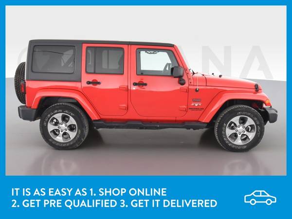 2016 Jeep Wrangler Unlimited Sahara Sport Utility 4D suv Red for sale in Evansville, IN – photo 10
