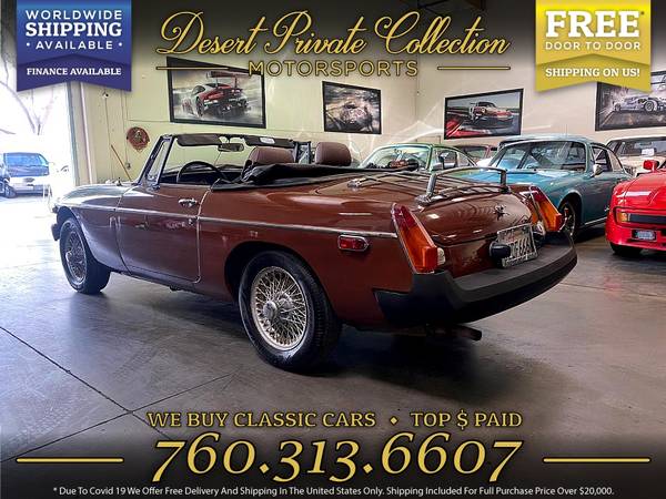 1980 MG B Roadster Convertible which won t last long for sale in Palm Desert , CA – photo 3