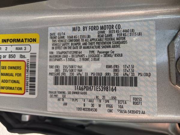 2014 Ford Fusion SE SKU: E5398164 Sedan - - by dealer for sale in Johnson City, TN – photo 23