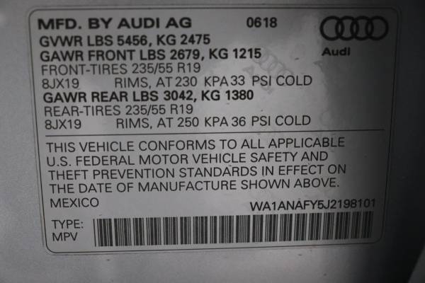 2018 Audi Q5 Premium SUV *Navi*30k*Warranty* for sale in San Jose, CA – photo 6