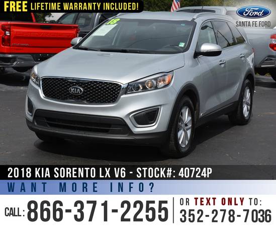 *** 2018 KIA SORENTO LX SUV *** Bluetooth - Cruise Control - SIRIUS... for sale in Alachua, FL – photo 3