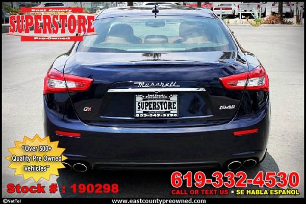 2014 MASERATI GHIBLI S Q4 sedan-EZ FINANCING-LOW DOWN! for sale in El Cajon, CA – photo 5