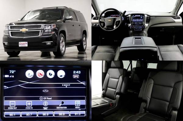 *SLEEK Black SUBURBAN 4X4 w LEATHER* 2018 Chevy *CAMERA & 7 SEATS* for sale in Clinton, MO