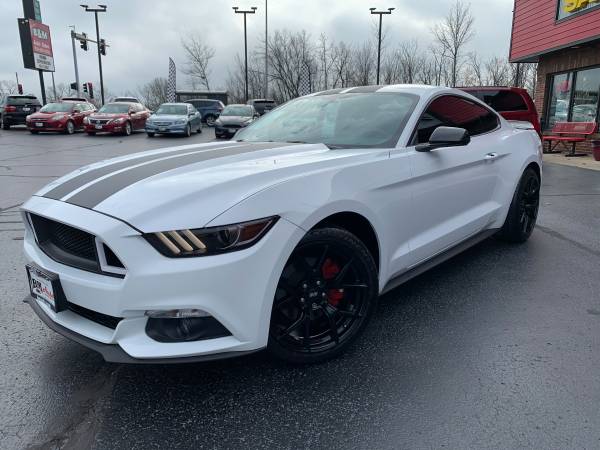 2016 Ford Mustang EcoBoost - White - Blacked out! 62k miles! - cars... for sale in Oak Forest, IL – photo 3