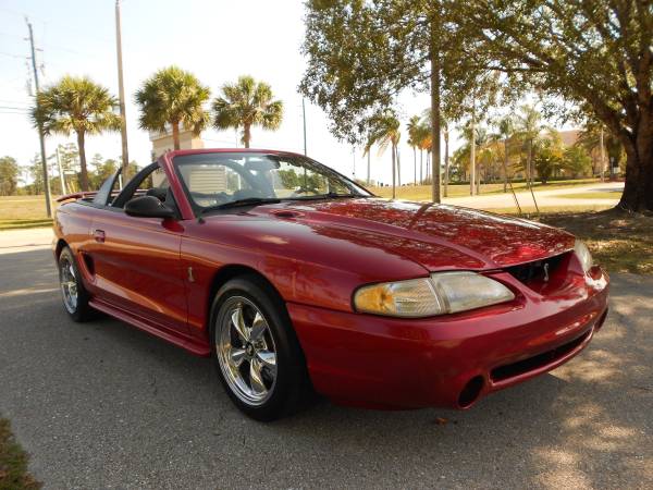 SUPERCHARGED! 1994 FORD MUSTANG COBRA SVT CONVERTIBLE! - cars & for sale in Fort Myers, FL – photo 8
