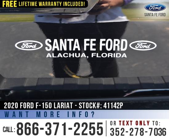 2020 Ford F150 Lariat 4WD SYNC - Tonneau Cover - Ecoboost for sale in Alachua, GA – photo 10