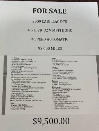 2009 Cadillac DTS for sale in Astoria, IL – photo 9