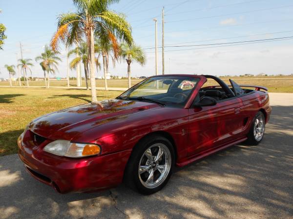 SUPERCHARGED! 1994 FORD MUSTANG COBRA SVT CONVERTIBLE! - cars & for sale in Fort Myers, FL – photo 9