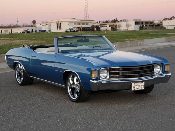 1972 convertible chevelle AC, 350, power top, - - by for sale in Rio Linda, OR – photo 2