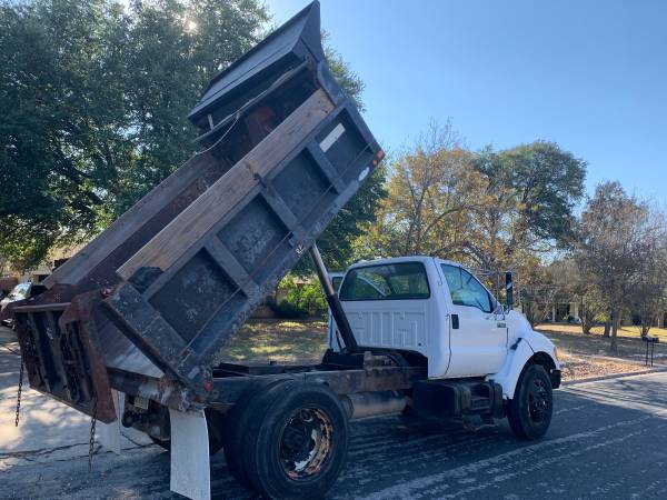 2002 Ford F650 5yd Dump Truck Single Axle CAT 7.2 * Low Miles - cars... for sale in Austin, TX – photo 24