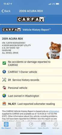 2009 Acura RDX All Wheel Drive 1 Owner 96K miles - cars & trucks -... for sale in Lynnwood, WA – photo 12