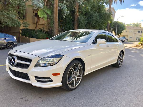 White 2012 Mercedes CLS550 AMG for sale in Van Nuys, CA