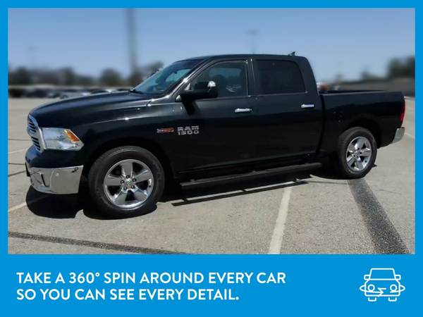2016 Ram 1500 Crew Cab Big Horn Pickup 4D 5 1/2 ft pickup Black for sale in Mattoon, IL – photo 3