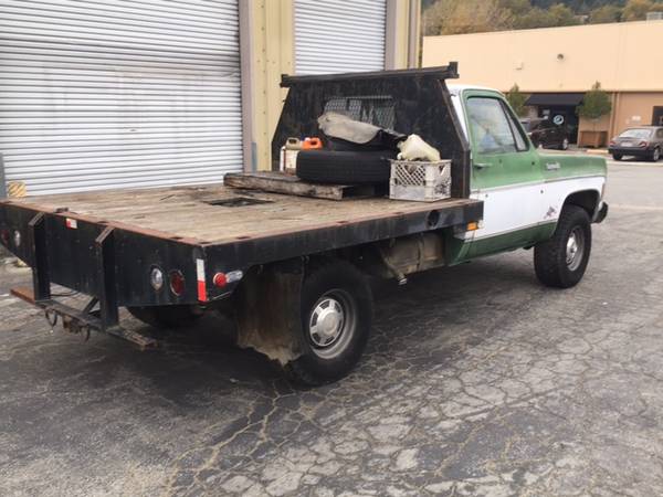1974 GMC Chevy 3/4 K20 4x4 350 4spd manual PROJECT trucks for sale in Scotts Valley, CA – photo 4