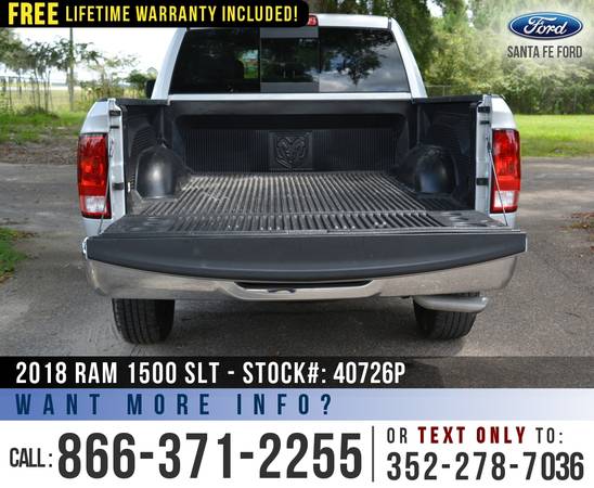 2018 Ram 1500 SLT 4WD *** Bedliner - Backup Camera - SIRIUS *** -... for sale in Alachua, FL – photo 17