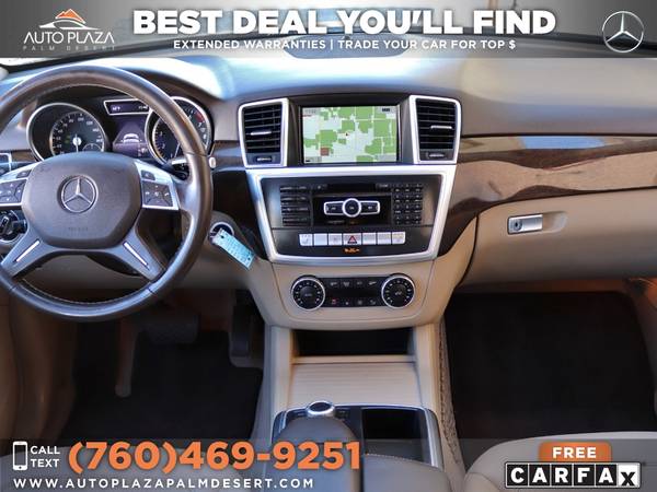 2015 Mercedes-Benz ML 350 with Service Records, Low Miles - cars &... for sale in Palm Desert , CA – photo 4