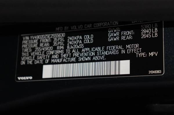 2014 Volvo XC60 3.0L R-Design Premier Plus AWD All Wheel SKU:E2555630 for sale in Irvine, CA – photo 23
