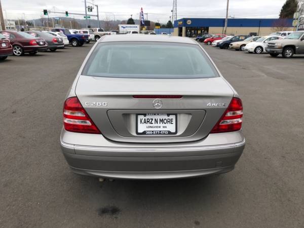 2007 Mercedes-Benz C280 4dr 4Matic 6Cyl Auto 125K Leather Moon for sale in Longview, OR – photo 6
