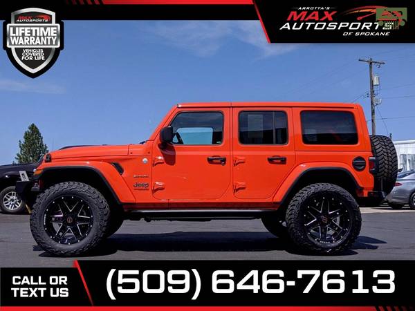 $743/mo - 2020 Jeep Wrangler Unlimited MAXED OUT SAHARA - LIFETIME... for sale in Spokane, ID – photo 10