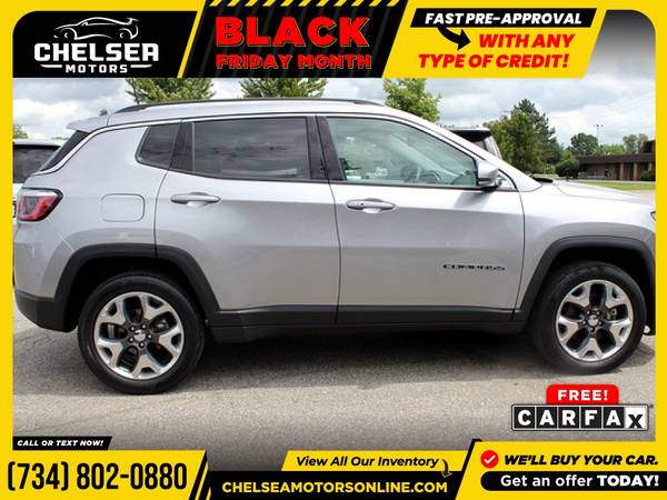 $290/mo - 2017 Jeep New Compass Limited - Easy Financing! - cars &... for sale in Chelsea, MI – photo 8