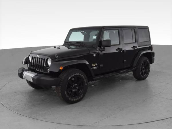 2014 Jeep Wrangler Unlimited Sahara Sport Utility 4D suv Black - -... for sale in Jacksonville, NC – photo 3