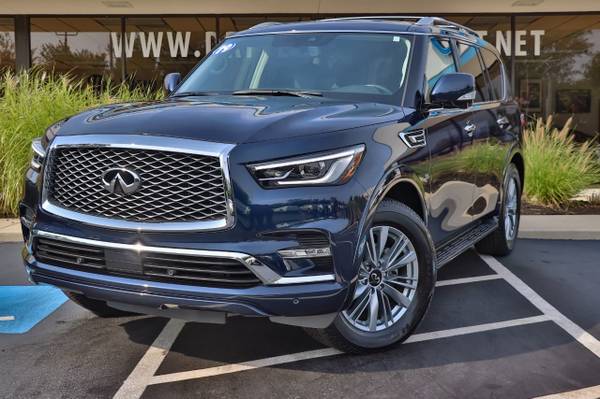 2019 INFINITI QX80 LUXE AWD Hermosa Blue - - by for sale in Oak Forest, IL – photo 2
