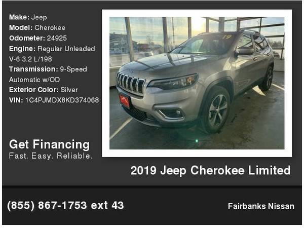 2019 Jeep Cherokee Limited - cars & trucks - by dealer - vehicle... for sale in Fairbanks, AK