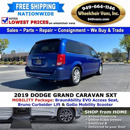 2019 Dodge Grand Caravan SXT Wheelchair Van Mobility Package Conver for sale in Laguna Hills, CA – photo 9