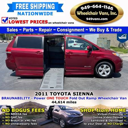 2011 Toyota Sienna LE Wheelchair Van BraunAbility - Power Fold Out for sale in Other, TX – photo 3