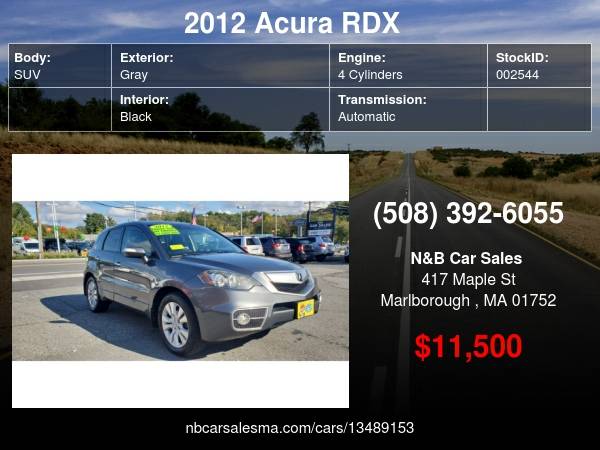 2012 Acura RDX AWD 4dr - cars & trucks - by dealer - vehicle... for sale in Marlborough , MA – photo 24