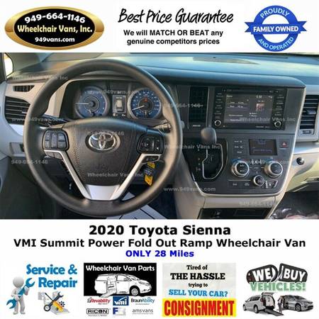 2020 Toyota Sienna LE Wheelchair Van VMI Summit - Power Fold Out Ra... for sale in LAGUNA HILLS, UT – photo 17