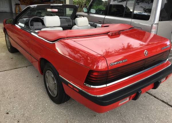 1991 Chrysler LeBaron Convertible 48, 000 ORIGINAL MILES - Excellent ! for sale in Clermont, FL – photo 6
