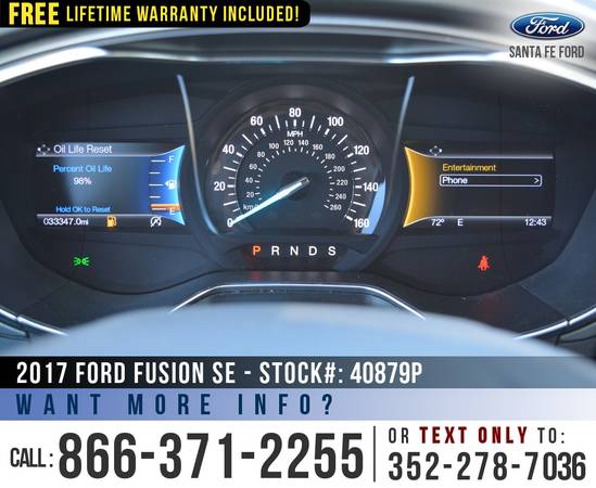 *** 2017 Ford Fusion SE *** Backup Camera - Ecoboost - Bluetooth -... for sale in Alachua, FL – photo 17