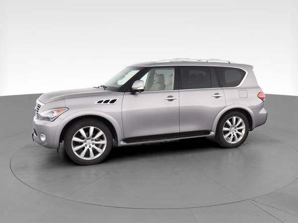 2012 INFINITI QX QX56 Sport Utility 4D suv Silver - FINANCE ONLINE -... for sale in Washington, District Of Columbia – photo 4