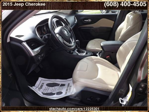 2015 Jeep Cherokee 4WD 4dr Limited with Composite/Galvanized Steel... for sale in Janesville, WI – photo 16