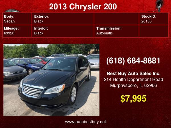 2013 Chrysler 200 Touring 4dr Sedan Call for Steve or Dean - cars & for sale in Murphysboro, IL