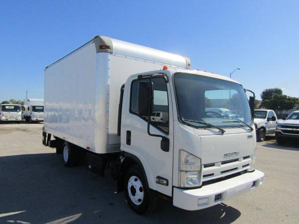 2012 Isuzu NPR-HD 14ft Dry Box Truck Lift Gate Delivery Truck 93K for sale in Opa-Locka, FL – photo 4