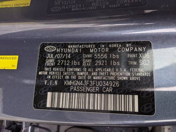 2015 Hyundai Genesis 5 0L SKU: FU034926 Sedan - - by for sale in North Richland Hills, TX – photo 23