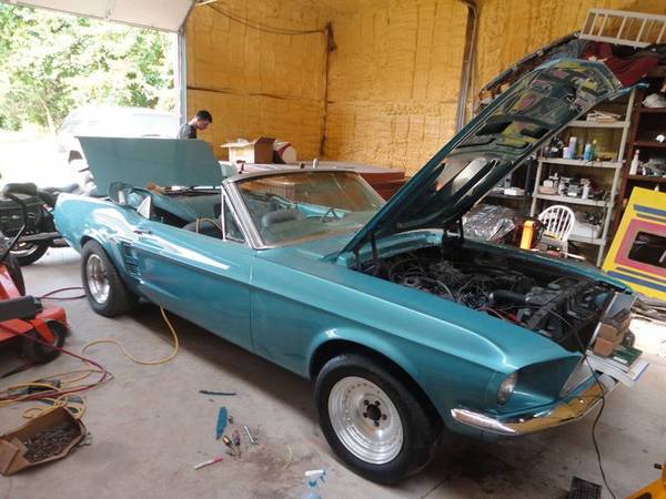 1967 Mustang Convertible 289 auto Paint Looks New ! - cars & for sale in Moore , Okla., OK