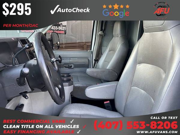 295/mo - 2012 Ford E350 E 350 E-350 Super Duty Cargo Van 3D 3 D 3-D for sale in Kissimmee, FL – photo 10
