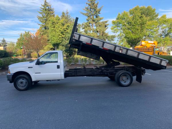 2002 Ford F-450 super duty dump truck - cars & trucks - by owner -... for sale in Seattle, WA – photo 2