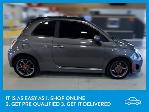 2013 FIAT 500 500c Abarth Cabrio Convertible 2D Convertible Gray for sale in Fort Worth, TX – photo 10